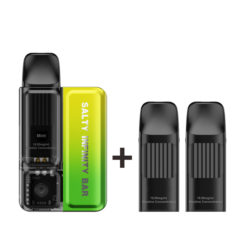 [Ice Edition] Mint Disposable Vape + 2 x Replacement Pods COMBO